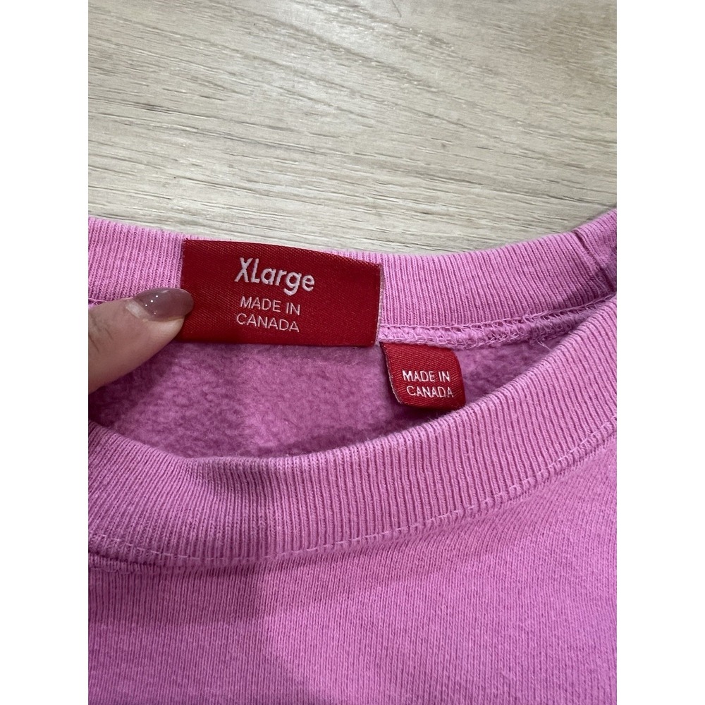 Supreme XL Box Logo Crewneck Sweatshirt Violet Pink Xlarge - Picture 4 of 5